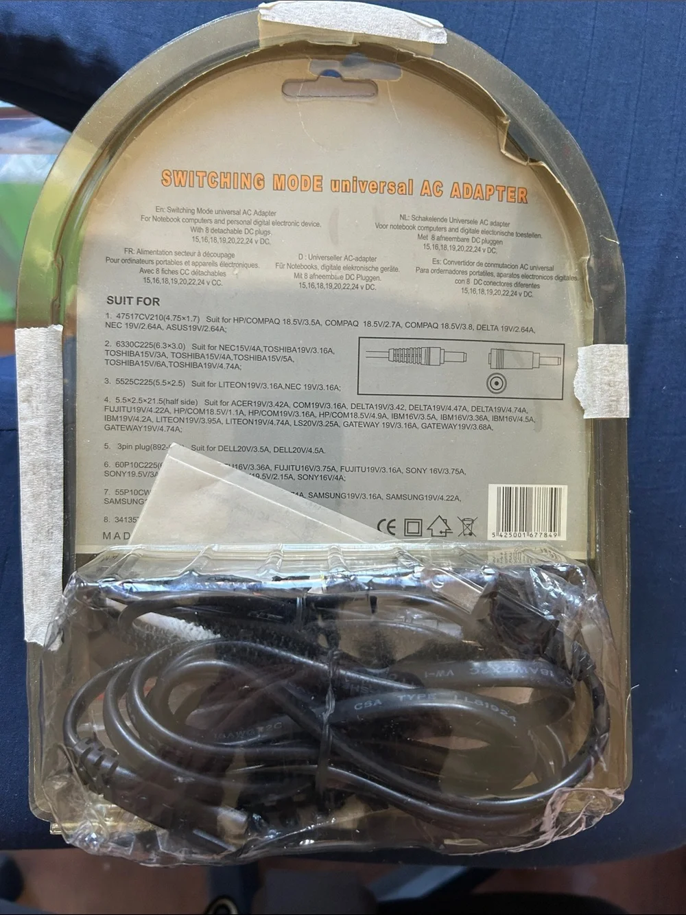 Universal AC Adapter for Laptops - Black
